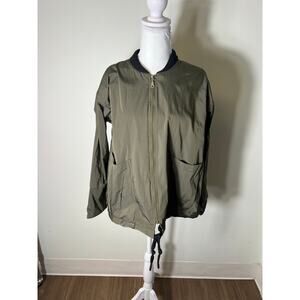 Gershonb R A M Olive Green Cropped Jacket Sz M